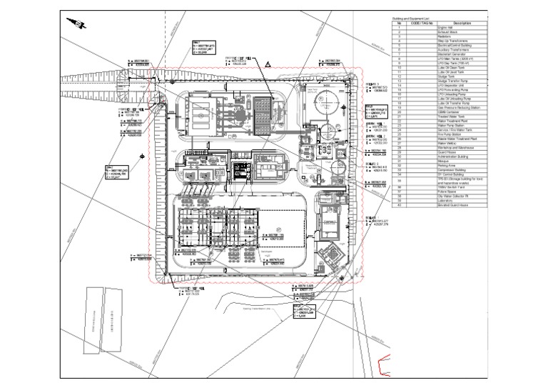 Site Coordinates and Infrastructure Layout | PDF | Sanitation