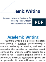 Academic Writing: Understanding Academic Texts