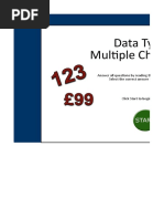 Section5-Data Types Multiple Choice Test