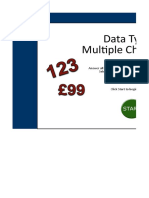 Section5-Data Types Multiple Choice Test