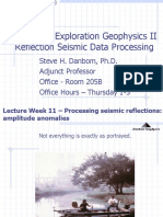 ESCI 444-Exploration Geophysics II Reflection Seismic Data Processing