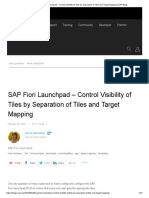 SAP Fiori Launchpad - Control Visibility of Tiles by Separation of Tiles and Target Mapping - SAP Blogs