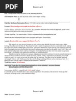 Research Log Example