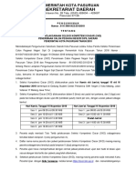 Pengumuman Jadwal Pelaksanaan Seleksi Kompetensi Dasar - SKD CPNS Tahun 2018 PDF