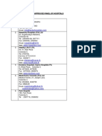 List of Approved Hospitals PDF