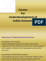 Causes of Underdevelopment