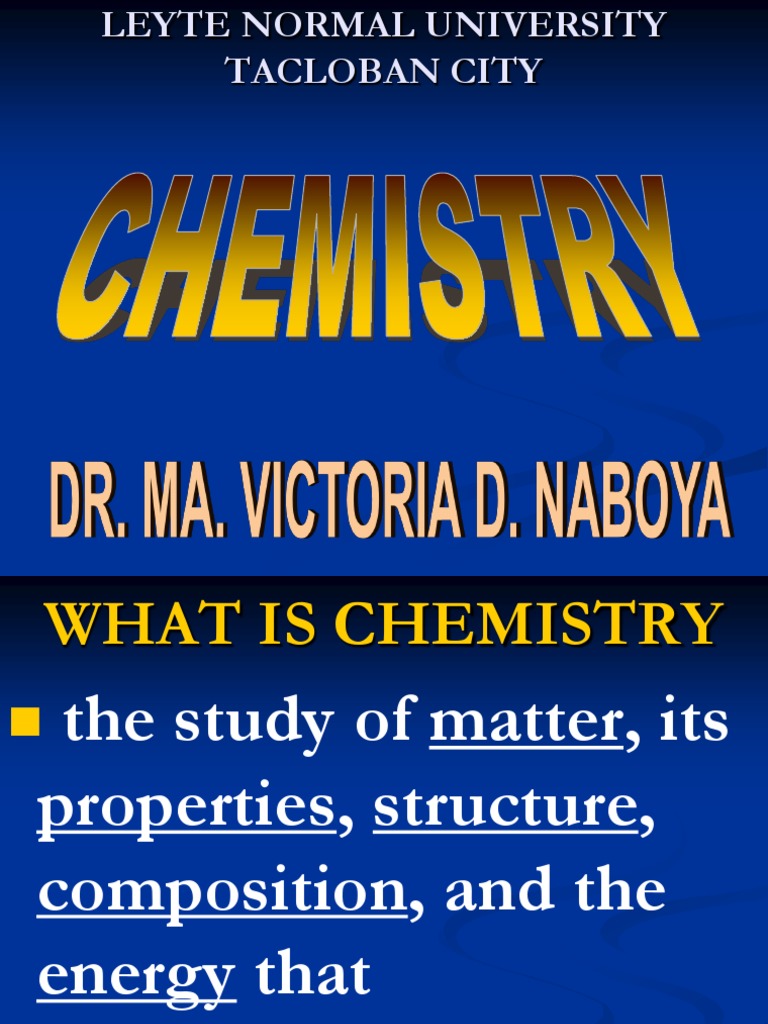 Overview of Chemistry and Its Branches | PDF | Organic Chemistry ...