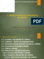 Cursul 1. Istoricul Evoluției Conceptului de Calitate. Pptx Fua