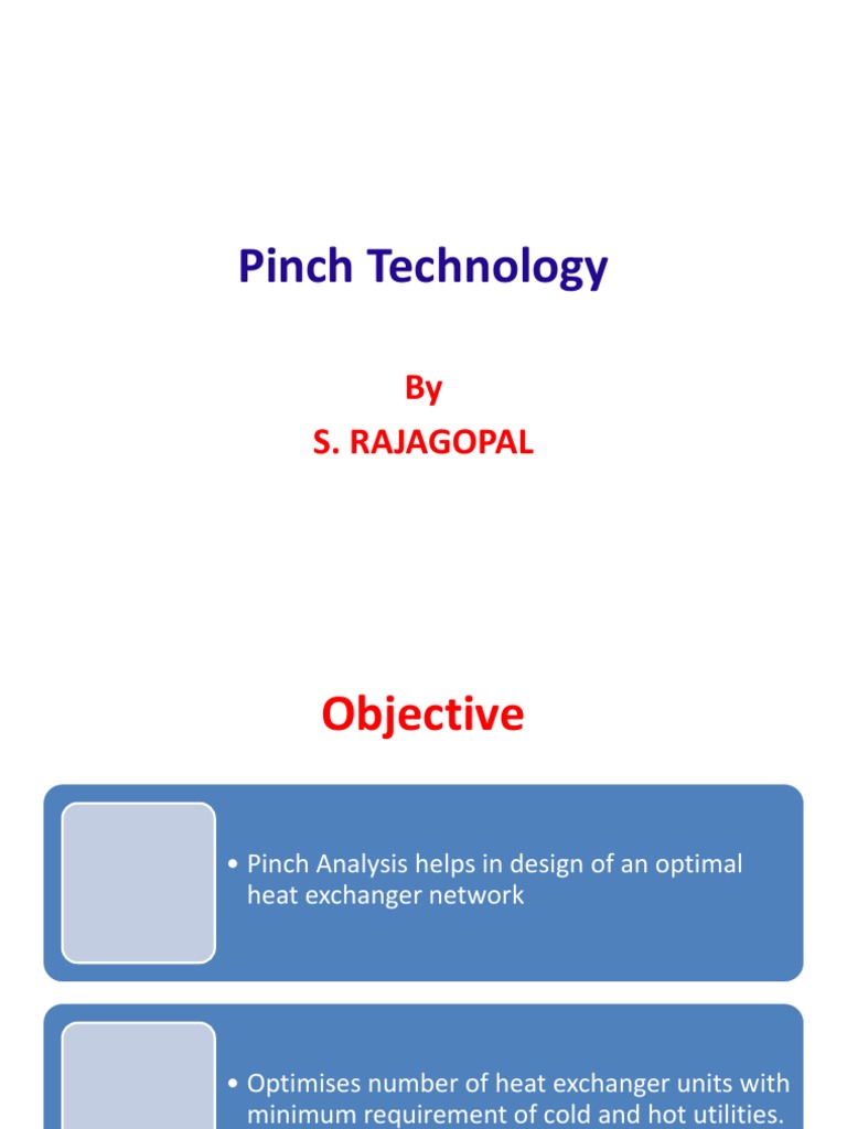 Pinch Technology: by S. Rajagopal | PDF | Heat | Materials Science