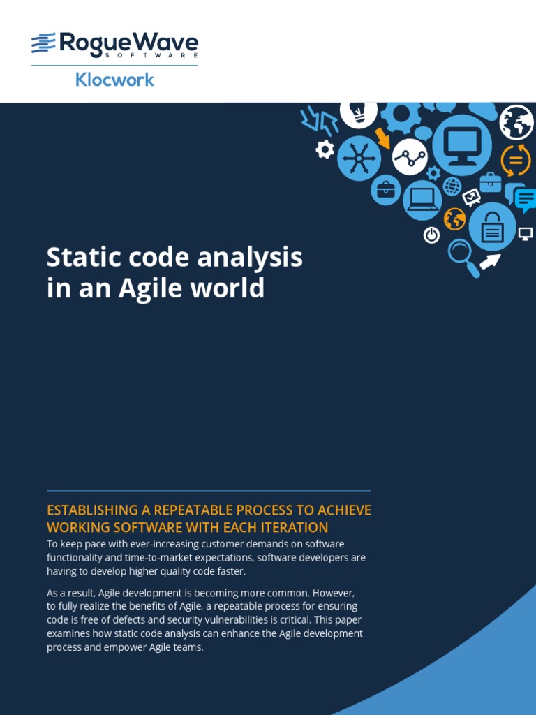 Static Code Analysis in An Agile World: Establishing A Repeatable ...
