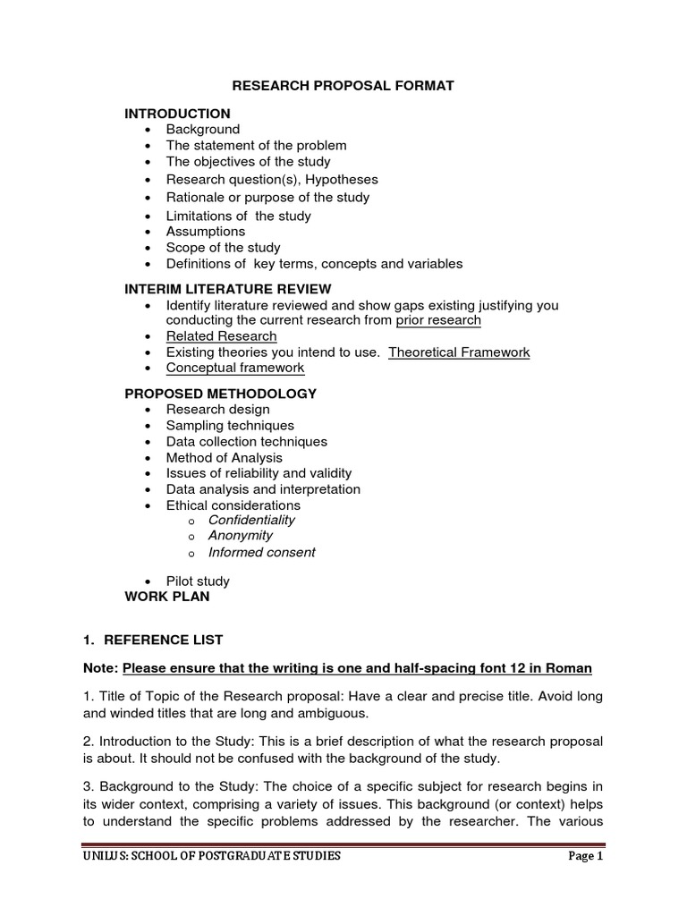 Theoretical research proposal image