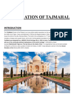 Project Report On Foundation of Tajmahal