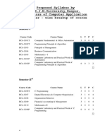 CSJMU BCA Syllabus Overview 2025-26 | PDF | Databases | Computer ...