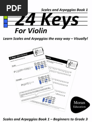 24 Keys Scales And Arpeggios For Violin Book 1 Preview - 