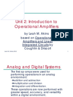 Unit 2: Introduction To Operational Amplifiers