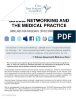 Ohio State Medical Association (OSMA) Legal Services Group Social Networking Guidelines for Physicians, Office Staff and Patients