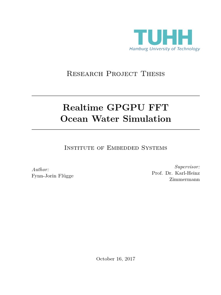 GPGPU FFT for Ocean Water Simulation | PDF | Graphics Processing Unit ...