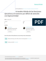 Relación Entre El Modelo Híbrido de Las Funciones Ejecutivas y El Trastorno Por Deficit de Atencion Con Hiperactividad