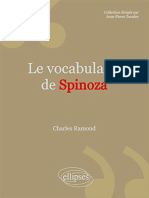 Charles Ramond Le Vocabulaire de Spinoza 1