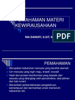 Pemahaman Materi Kewirausahaan