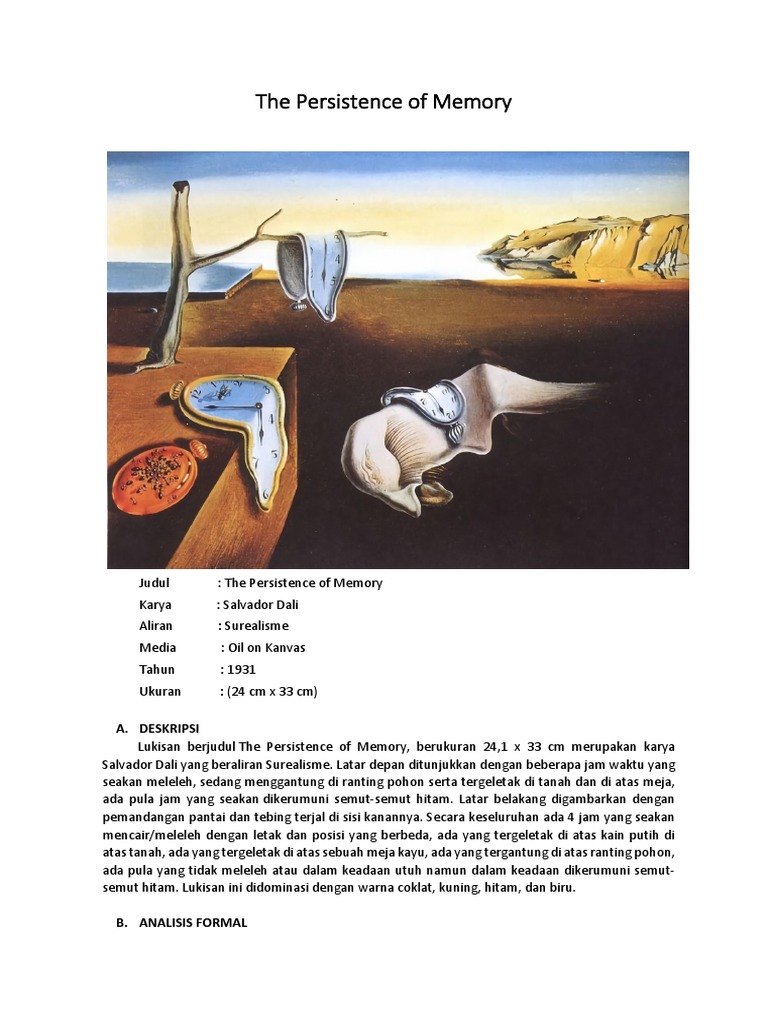 The Persistence Of Memory Pdf