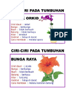 Ciri Pada Tumbuhan