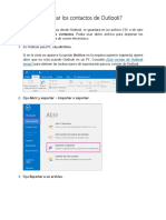 Cómo Exportar Los Contactos de Outlook