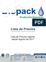 Listas de Precios Biopack Vigente Desde Agosto Del PDF