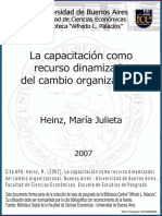 La Capacitacion Un Recuerso Dinamizador Del Cambio Organizacional