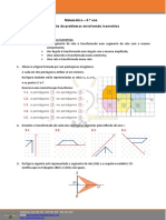 Resolução de problemas de isometrias em geometria