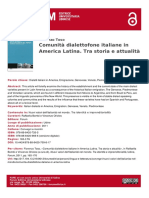 Comunita Dialettofone Italiane in America Latina
