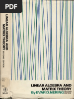 Nering LinearAlgebraAndMatrixTheory Text