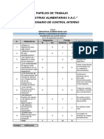 Cuestionario de Control Interno