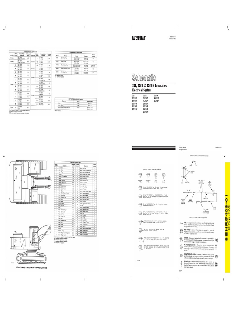 325, 325 L & 325 LN Excavators Electrical System | PDF