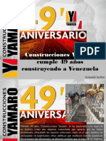 Armando Iachini - Construcciones Yamaro Cumple 49 Años Construyendo a Venezuela
