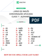 Curso de Inglês Conversação Aplicada Class 7 - Alphabet: Rui Ventura