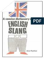 A Concise Dictionary of UK English Slang