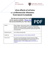 Protective Effects of Sirtuins in Cardiovascular Diseases: From Bench To Bedside