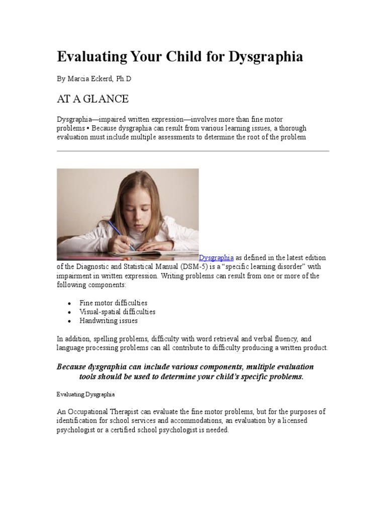 Evaluating Your Child For Nld >> Evaluating Your Child For Dysgraphia Doc Mental Processes Evaluating Your Child For Nld >> Evaluating Your Child For Dysgraphia Doc Mental Processes
