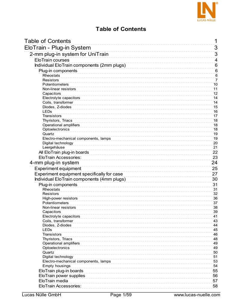 EloTrain - Plug-In System Short | PDF | Power Supply | Electronics