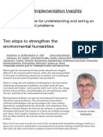 Christopher Kueffer Ten Steps to Strengthen the Environmental Humanities