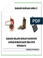 Amankan Barang Bawaan Anda