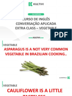 Curso de Inglês Conversação Aplicada Extra Class - Vegetable