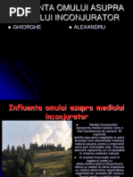 Influenta Omului Asupra Mediului Inconjurator