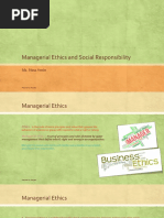 Managerial Ethics and Social Responsibility