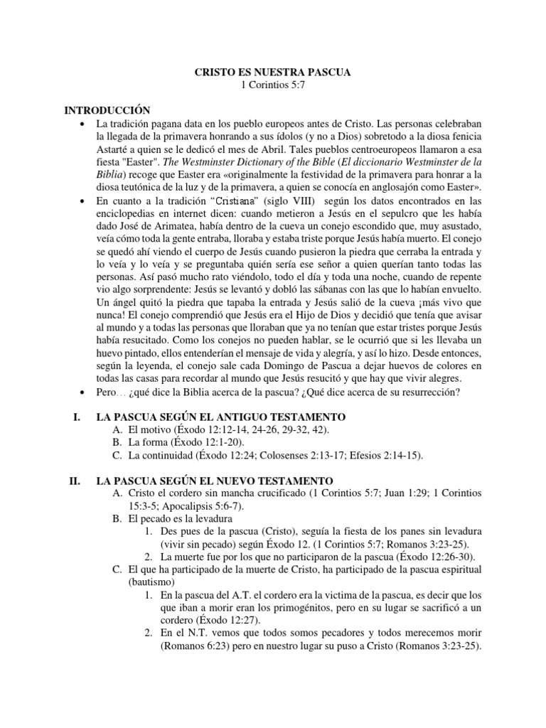 La Pascua: Cristo y su Resurrección | PDF | Pascua de Resurrección ...