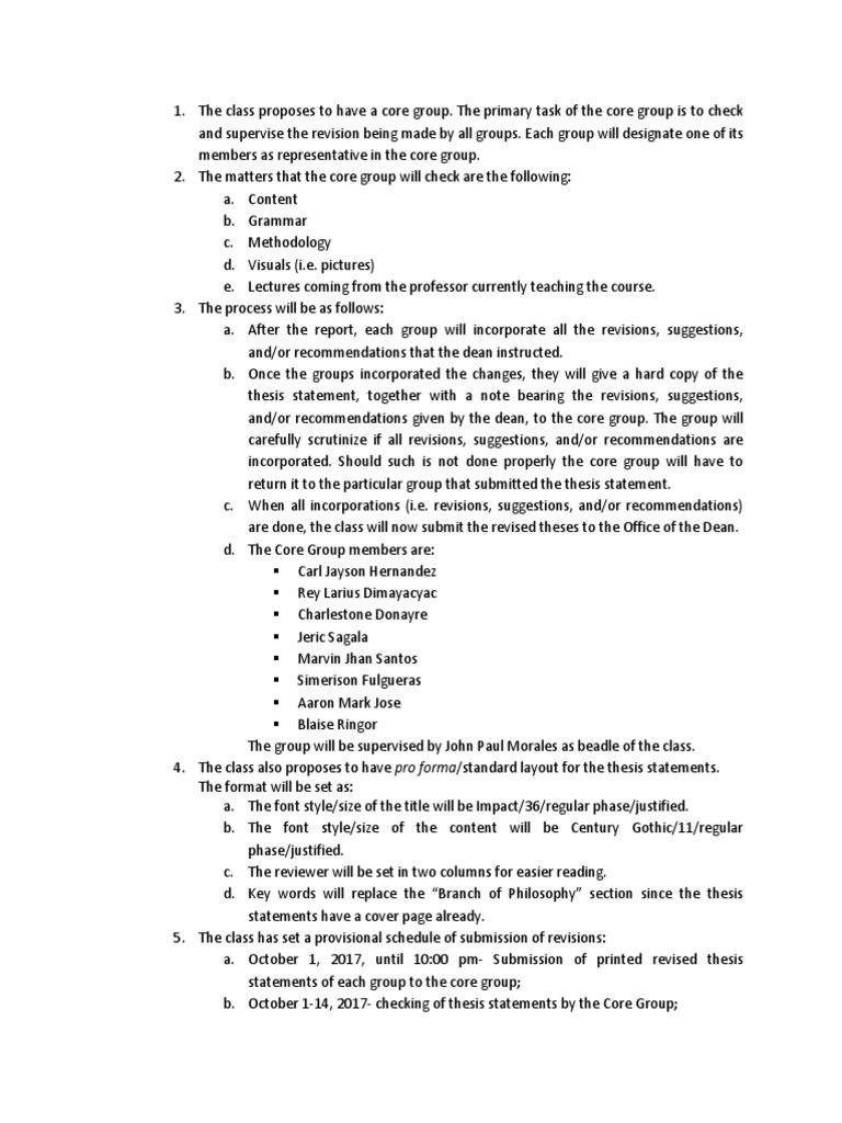 Thesis Revision Process Guide | PDF | Thesis | Page Layout