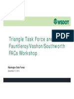 Triangle Task Force and Fauntleroy/Vashon/Southworth Facs Workshop