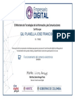 Certificado Funcionamiento Del Comercio Electronico PDF