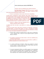 QuestionÃ¡Rio de ReferÃ Ncia para Estudo de HISTÃ"RIA II